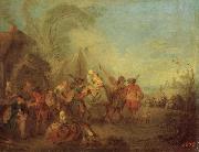 Pater, Jean-Baptiste Soldiers Setting out from the Etape painting